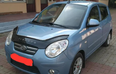 Дефлектор капота (мухобойка) KIA Picanto с 2007–2011 г.в (Киа Пиканто) Вип Тюнинг